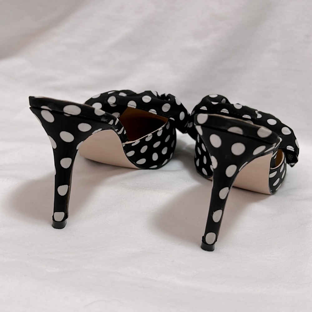 FSJ polka dot mules size 10M no box - Picture 6 of 7
